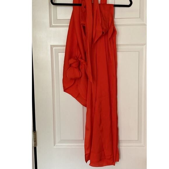 NWT FREE PEOPLE Puna Pondy Pants & Top Set by Nouvelle Silk95Five $620 XS Red - Picture 7 of 10